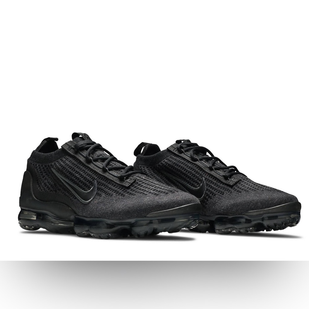 Nike Air VaporMax 2021 Flyinit ‘Triple Black’ Running Shoes